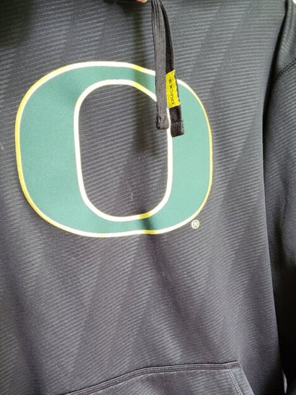 EUC Nike Large Dri-fit Oregon Ducks Black Hoodie